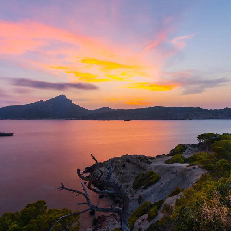 Puesta de sol en Mallorca